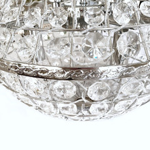 Elegant Palace Glass & Metal 5 Light Chandelier